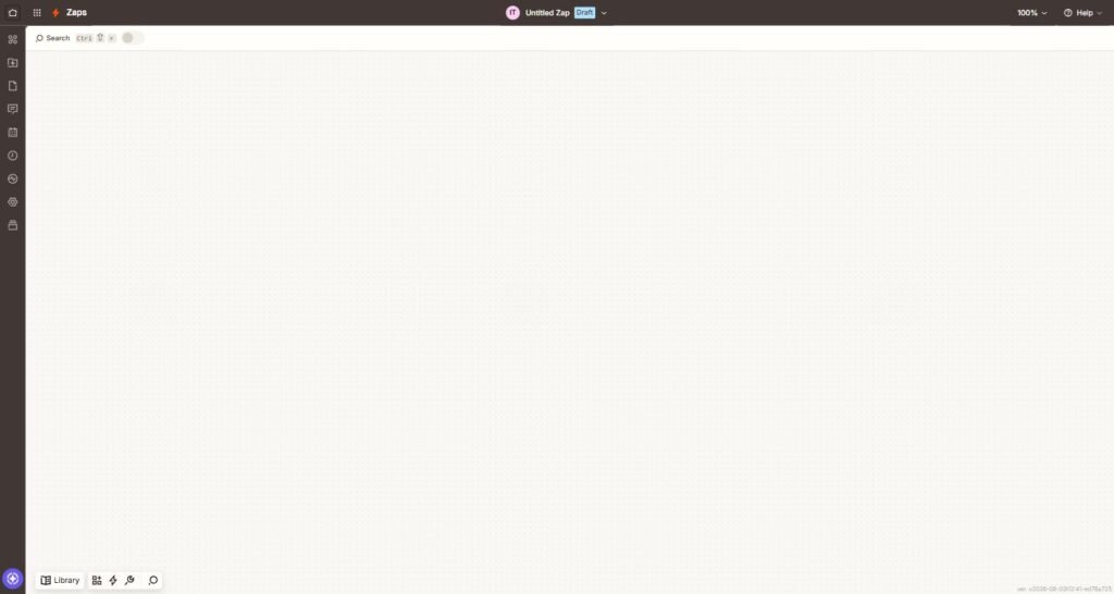 Zapier's Zap editor showing a trigger and action step being configured